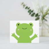 Frosch Postkarte (Stehend Vorderseite)