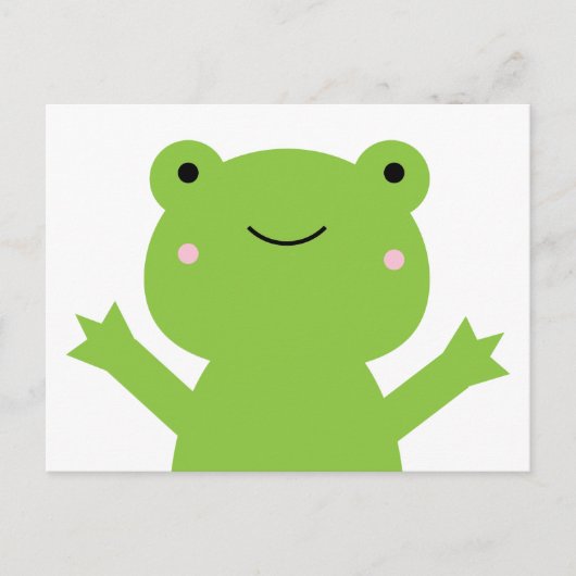 Frosch Postkarte (Vorderseite)