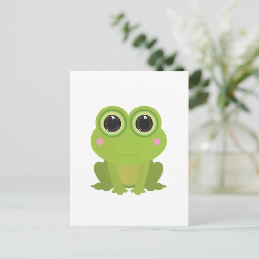 Frosch Postkarte (Stehend Vorderseite)