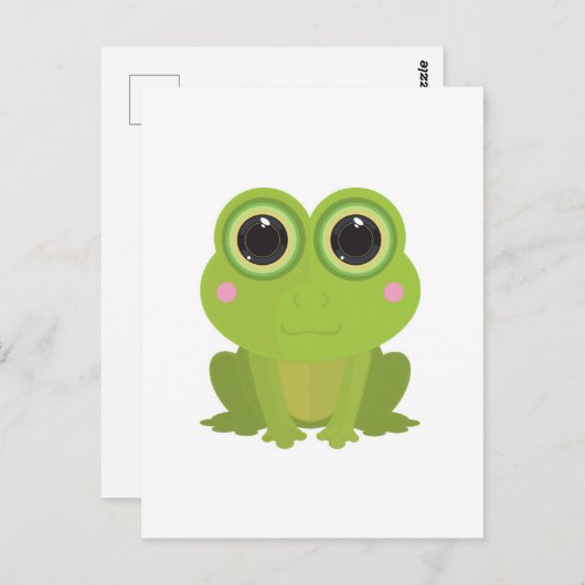 Frosch Postkarte (Vorne/Hinten)