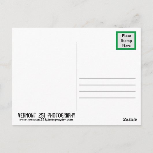 Frosch Postkarte (Rückseite)