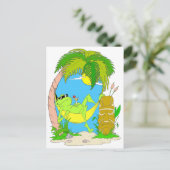 Frosch Postkarte (Stehend Vorderseite)