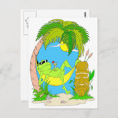 Frosch Postkarte (Vorne/Hinten)