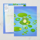 Frosch Postkarte (Vorne/Hinten)