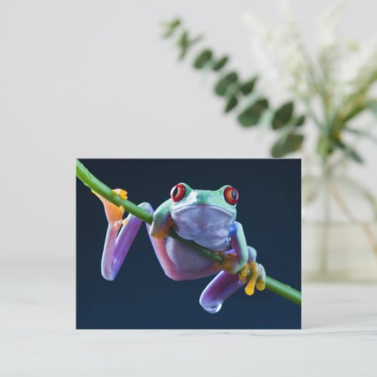 Frosch Postkarte (Stehend Vorderseite)