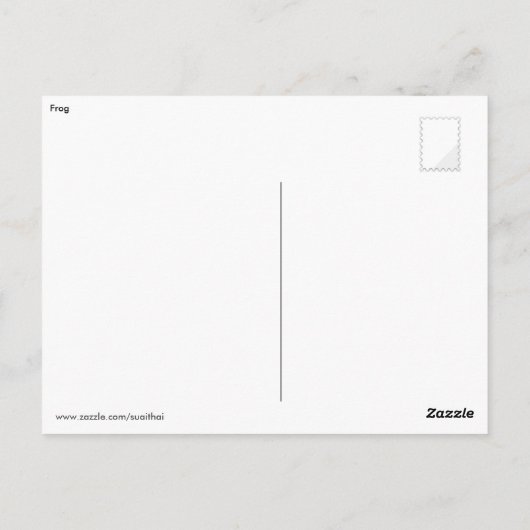 Frosch Postkarte (Rückseite)