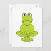 Frosch Postkarte (Vorne/Hinten)