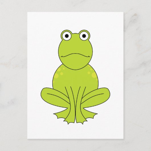 Frosch Postkarte (Vorderseite)