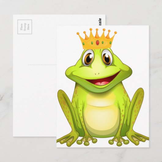 Frosch Postkarte (Vorne/Hinten)