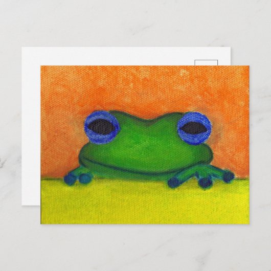 Frosch Postkarte (Vorne/Hinten)