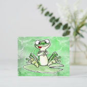 Frosch Postkarte (Stehend Vorderseite)