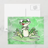 Frosch Postkarte (Vorne/Hinten)
