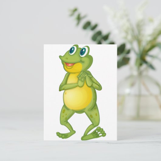 Frosch Postkarte (Stehend Vorderseite)