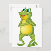 Frosch Postkarte (Vorne/Hinten)