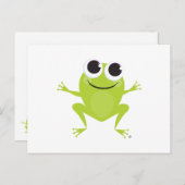 Frosch Postkarte (Vorne/Hinten)