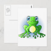 Frosch Postkarte (Vorne/Hinten)