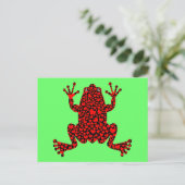 Frosch Postkarte (Stehend Vorderseite)