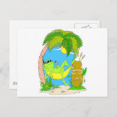 Frosch Postkarte (Vorne/Hinten)