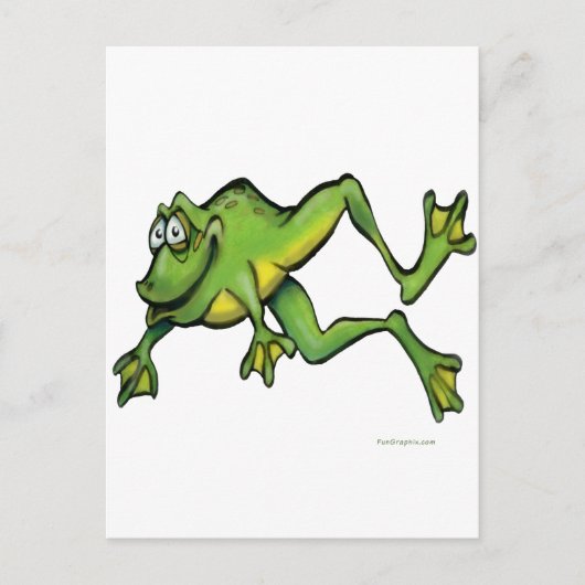 Frosch Postkarte (Vorderseite)