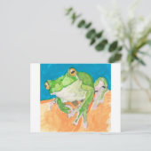 Frosch Postkarte (Stehend Vorderseite)