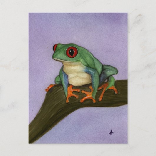 Frosch-Postkarte mit Mit Augen Fett Postkarte (Vorderseite)