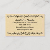 Frosch Prince and Bride - Märchenalm Hochzeit Visitenkarte (Rückseite)