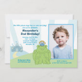 Frosch Prince Boys Birthday Einladung Vorlage (Vorderseite)