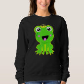Frosch Prince Funny Fairy Tale Lover Geschenk Klei Sweatshirt (Vorderseite)