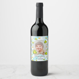 Frosch Prince Kindergeburtstag Party Weinetikett
