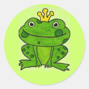 Frosch-Prince Runder Aufkleber