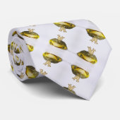 Frosch Prince Satin Armani Streifen Krawatte (Gerollt)