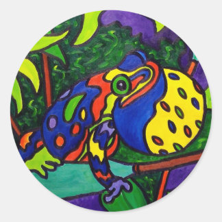 Frosch Prince von Piliero Runder Aufkleber