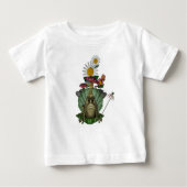 Frosch Princess Mushrooms Blume Baby T-shirt (Vorderseite)