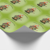 Frosch Princess Mushrooms Personalisiert Geburtsta Geschenkpapier (Ecke)