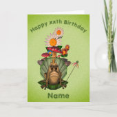 Frosch Princess Mushrooms Personalisiert Geburtsta Karte (Vorderseite)