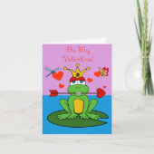 Frosch Princess Valentines' Day Card (Vorderseite)