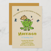Frosch-Prinz Birthday Invitation Einladung (Vorne/Hinten)