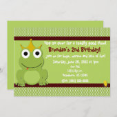 Frosch-Prinz Boys Birthday Invitation Einladung (Vorne/Hinten)