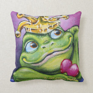 Frosch-Prinz durch TACS quadratisches Wurfskissen Kissen