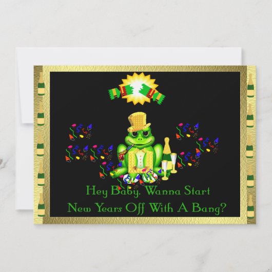 Frosch-Prinz Einladung (Vorderseite)