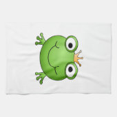 Frosch-Prinz. Glücklicher Frosch Handtuch (Horizontal)