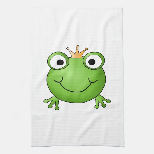 Frosch-Prinz. Glücklicher Frosch Handtuch (Vertikal)