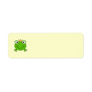 Frosch-Prinz. Lächelnder Frosch mit einer Krone