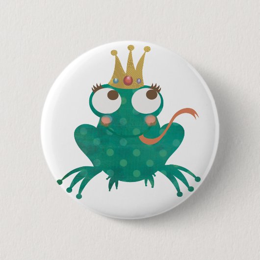 Frosch-Prinz Pin Button (Vorderseite)