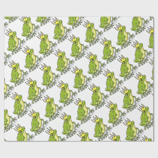 Frosch-Prinz Prinzessin Sketch Geschenkpapier (Flach)
