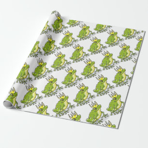 Frosch-Prinz Prinzessin Sketch Geschenkpapier
