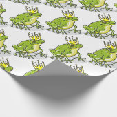 Frosch-Prinz Prinzessin Sketch Geschenkpapier (Ecke)