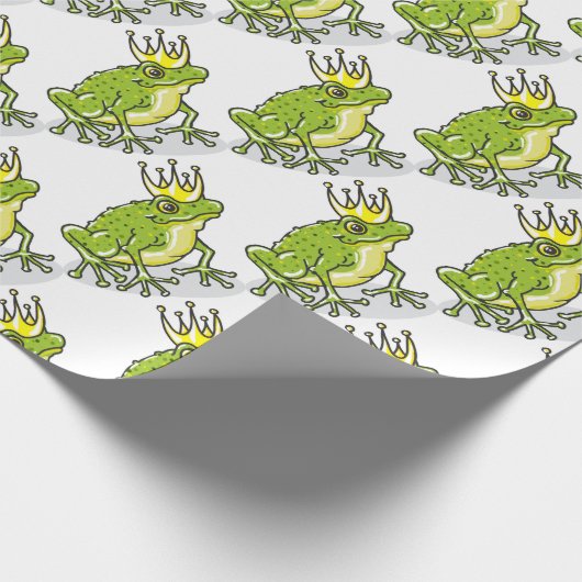 Frosch-Prinz Prinzessin Sketch Geschenkpapier (Ecke)