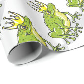 Frosch-Prinz Prinzessin Sketch Geschenkpapier (Rolleneckpunkt)