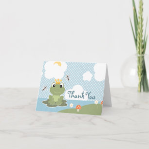 Frosch-Prinz Thank You Cards Notes Dankeskarte